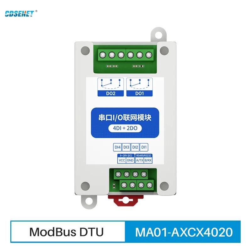ModBus RTU  IO , RS485 ̽, 4DI + 2DO 8  , CDSENET MA01-AXCX4020  ġ 8  28VDC